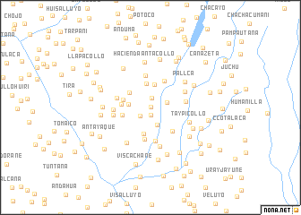 map of Cerro Ccillacilla